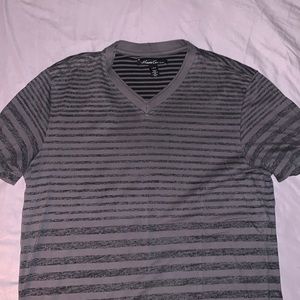 Kenneth Cole striped v neck